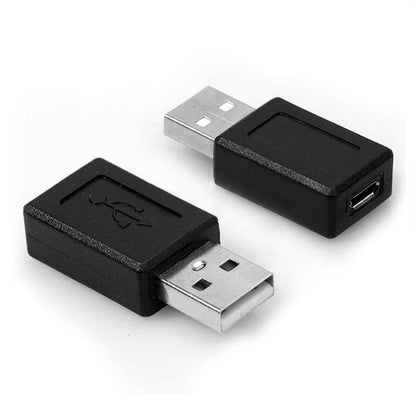Adaptador Convertidor Conversor Micro B 5 Pin Hembra a USB Tipo A 2.0 Macho Negro para Teléfono Smartphone PC Portátil