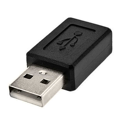Adaptador Convertidor Conversor Micro B 5 Pin Hembra a USB Tipo A 2.0 Macho Negro para Teléfono Smartphone PC Portátil