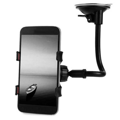 Soporte Pinza para Coche de Ventosa con Brazo Universal para Smartphone Negro