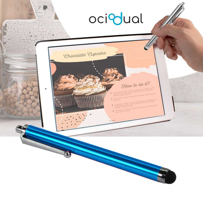 Lápiz para Pantalla Táctil, Lápiz Capacitivo Azul Claro para Tablet/iPad/iPhone/Smartphone/Android/IOS, Bolígrafo Táctil