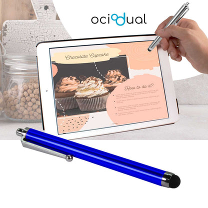 Lápiz para Pantalla Táctil, Lápiz Capacitivo Azul Oscuro para Tablet/iPad/iPhone/Smartphone/Android/IOS, Bolígrafo Táctil