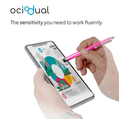 Lápiz para Pantalla Táctil, Lápiz Capacitivo Rosa para Tablet/iPad/iPhone/Smartphone/Android/IOS, Bolígrafo Táctil