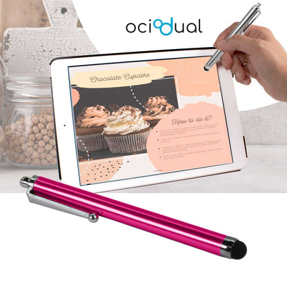 Lápiz para Pantalla Táctil, Lápiz Capacitivo Rosa para Tablet/iPad/iPhone/Smartphone/Android/IOS, Bolígrafo Táctil