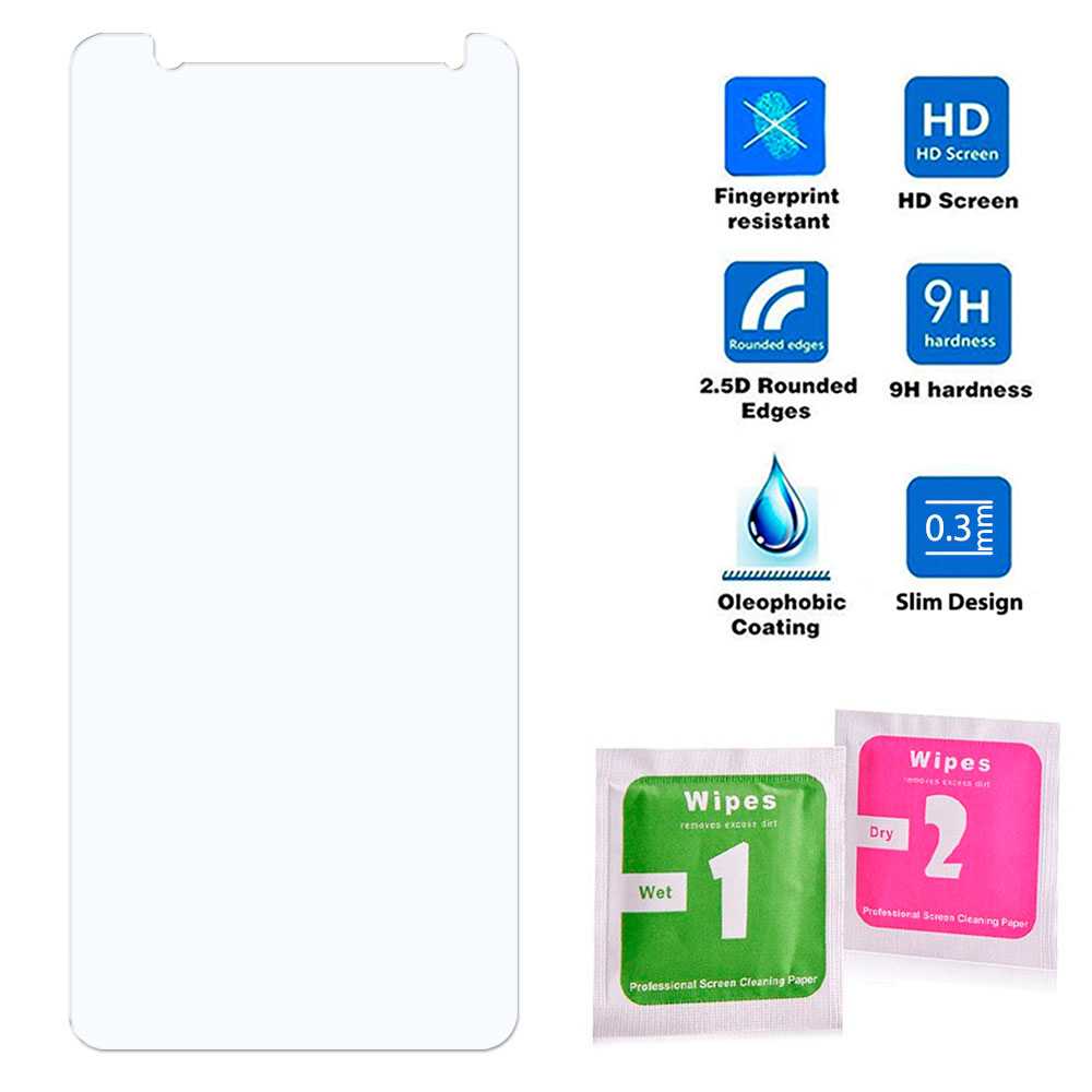 Protector de Pantalla para Samsung Galaxy A6 2018 Cristal Templado Premium 9H 2.5D Vidrio Plano Anti Golpes Arañazos