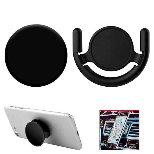 Pop Clip Soporte Socket Negro para Samsung Galaxy A90 A51 A50 A41 A40 A30 A20 A10 S21 S20 S10 S9 S8 Plus Note 20 10 9 8