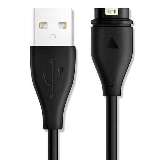 Cable de Carga y Datos USB Negro Compatible con Garmn Foreruner 935 D2 Charlie Instinct Approach S60/X10/S10 Fnx 5/5S/5X