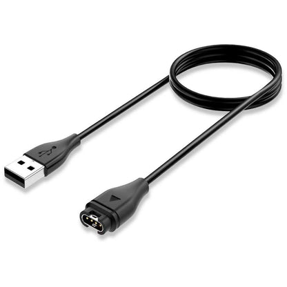 Cable de Carga y Datos USB Negro Compatible con Garmn Foreruner 935 D2 Charlie Instinct Approach S60/X10/S10 Fnx 5/5S/5X
