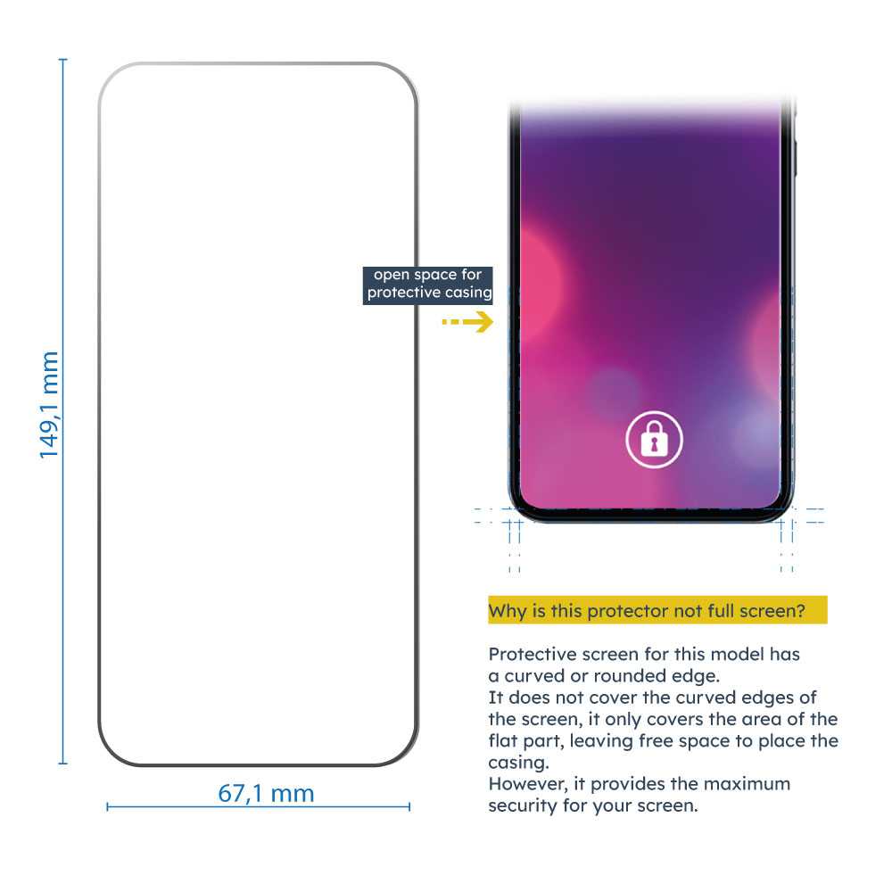 Protector de Pantalla para Xiaomi Mi 9 Cristal Templado Premium 0,3mm 9H 2.5D Vidrio Tempered Glass