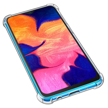 Funda de TPU para Samsung Galaxy A10 Esquinas Reforzadas ShockProof Anti Golpes Arañazos Silicona Carcasa Bumper