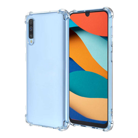 Funda de TPU para Samsung Galaxy A30S A50 A50S Esquinas Reforzadas ShockProof Anti Golpes Arañazos Silicona Bumper