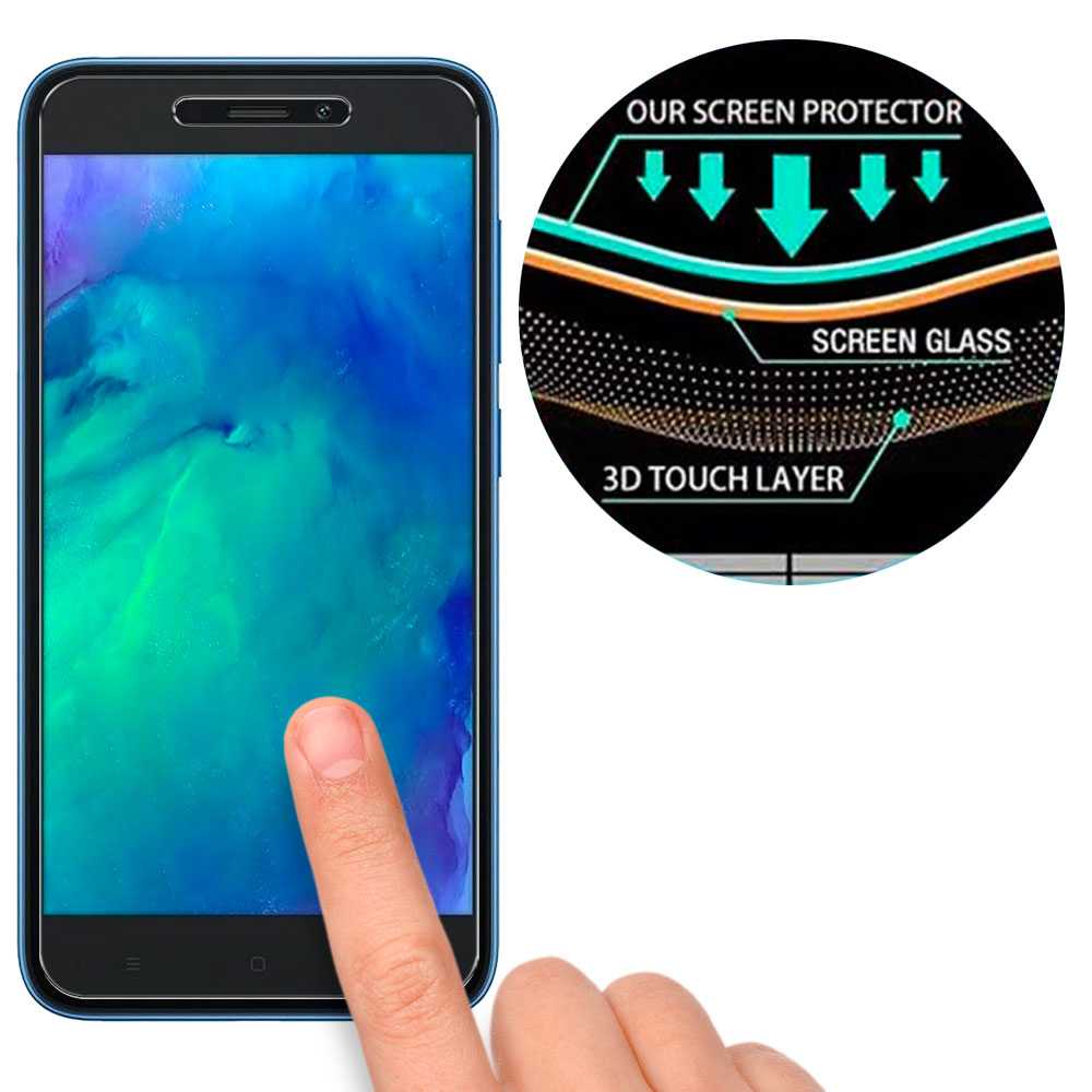 Protector de Pantalla para Xiaomi Redmi Go Cristal Templado 0,3mm 9H 2.5D Plano Vidrio Anti Golpes Arañazos Premium