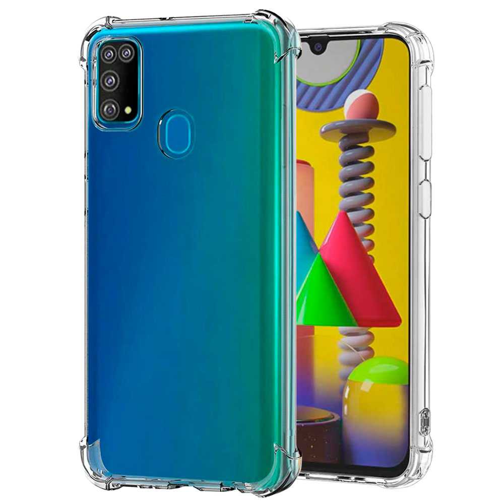 Funda de TPU para Samsung Galaxy M31 Esquinas Reforzadas ShockProof Anti Golpes Arañazos Carcasa Bumper