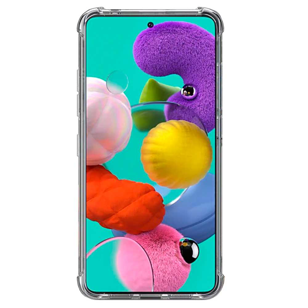 Funda de TPU para Samsung Galaxy A51 Esquinas Reforzadas ShockProof Anti Golpes Arañazos Carcasa Bumper