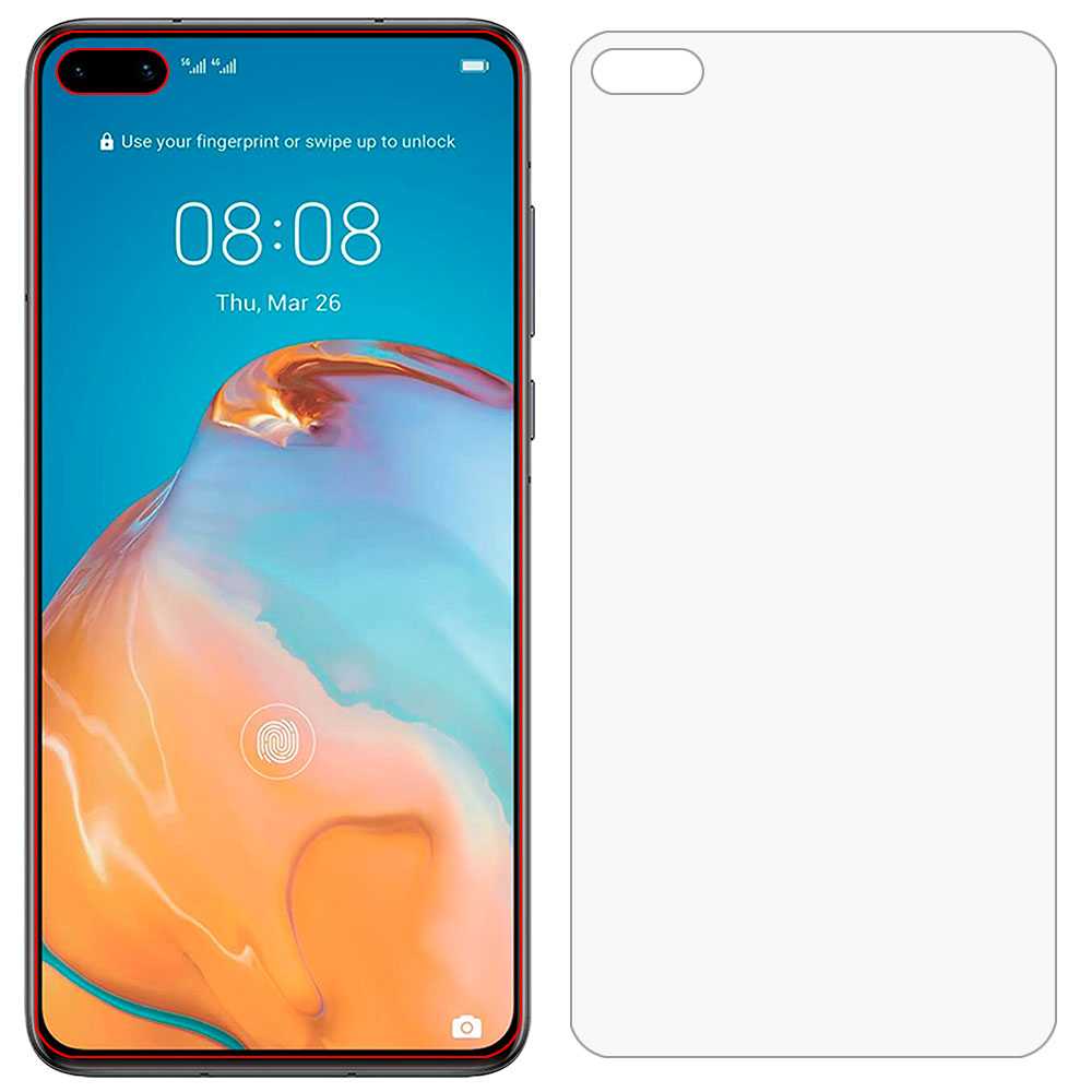 Protector de Pantalla Hidrogel para Huawei P40 5G Flexible Membrana Lámina Cubierta TPU Antiarañazos Autorreparación