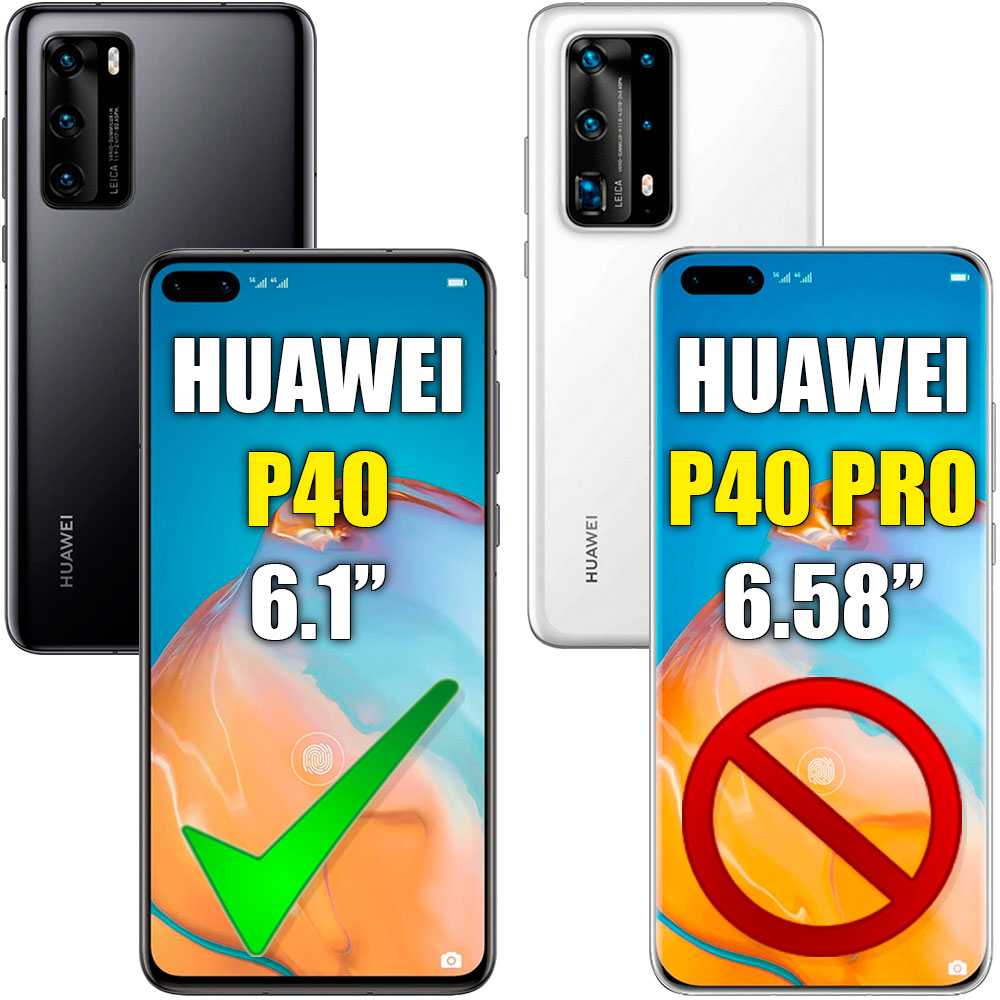 Protector de Pantalla para Huawei P40 Cristal Templado 9H 9D Vidrio Anti Golpes Arañazos Marco Borde Negro