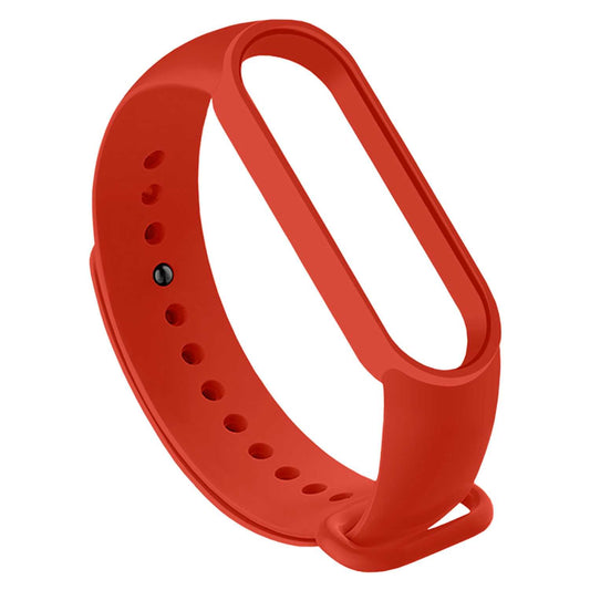 Correa de Repuesto Compatible con Xiaomi Mi Band 6 5 Amazfit Band 5 Roja Recambio Silicona Suave Flexible Pulsera Brazalete