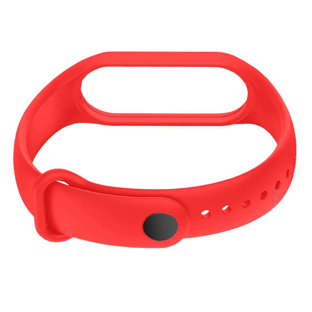 Correa de Repuesto Compatible con Xiaomi Mi Band 6 5 Amazfit Band 5 Roja Recambio Silicona Suave Flexible Pulsera Brazalete