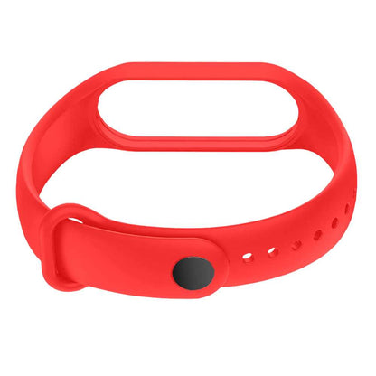 Correa de Repuesto Compatible con Xiaomi Mi Band 6 5 Amazfit Band 5 Roja Recambio Silicona Suave Flexible Pulsera Brazalete