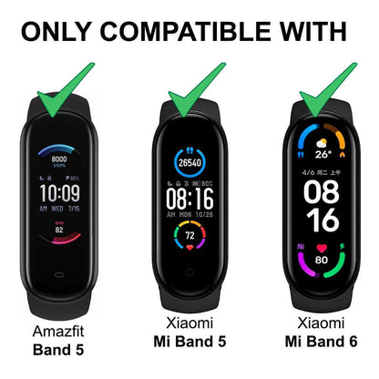 Correa de Repuesto Compatible con Xiaomi Mi Band 6 5 Amazfit Band 5 Roja Recambio Silicona Suave Flexible Pulsera Brazalete