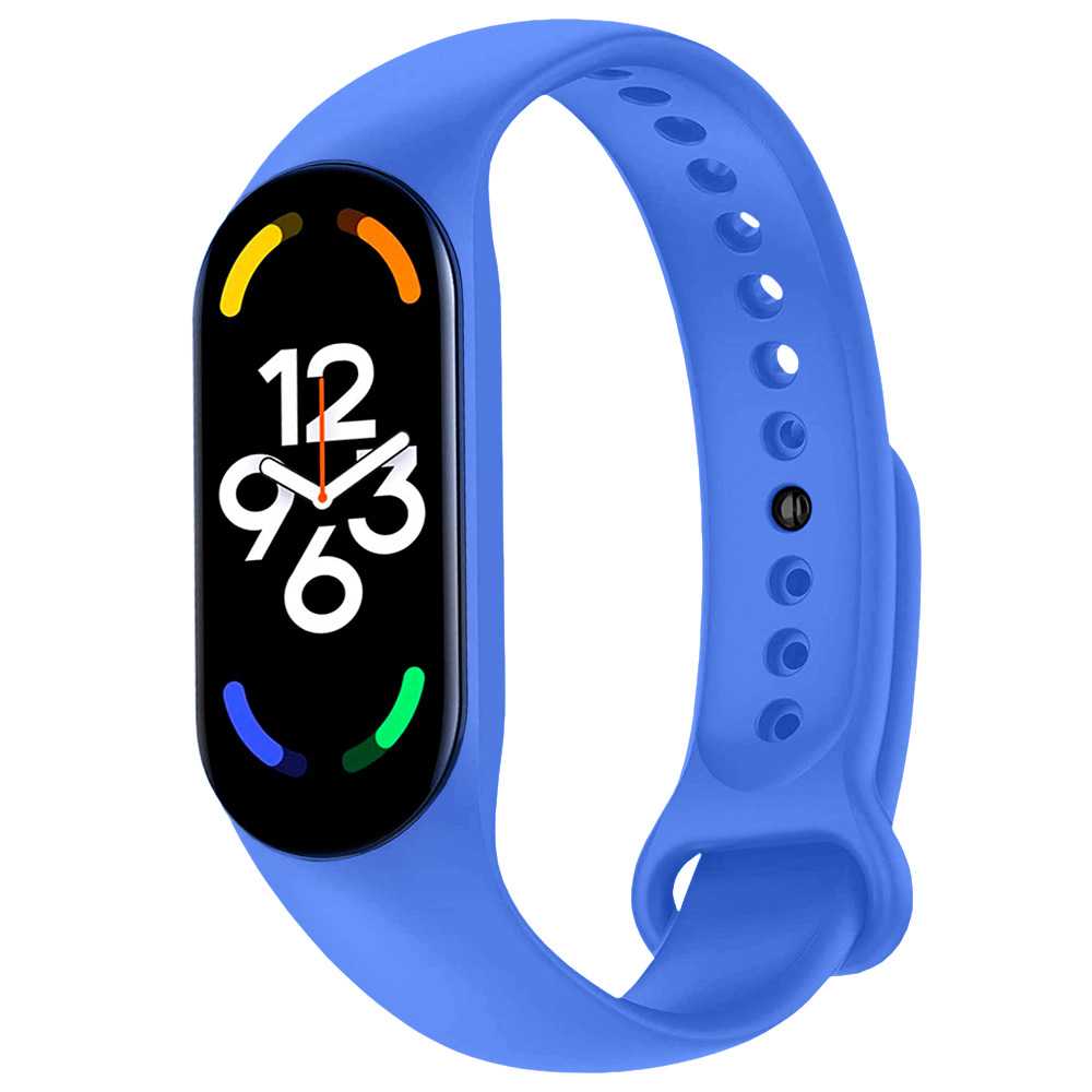 Correa de Repuesto Compatible con Xiaomi Mi Band 6 5 Amazfit Band 5 Azul Recambio Silicona Suave Flexible Pulsera Brazalete