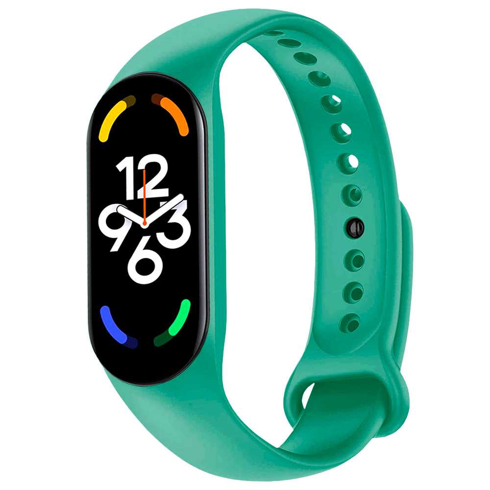 Correa de Repuesto Compatible con Xiaomi Mi Band 6 5 Amazfit Band 5 Turquesa Recambio Silicona Suave Flexible Pulsera Brazalete