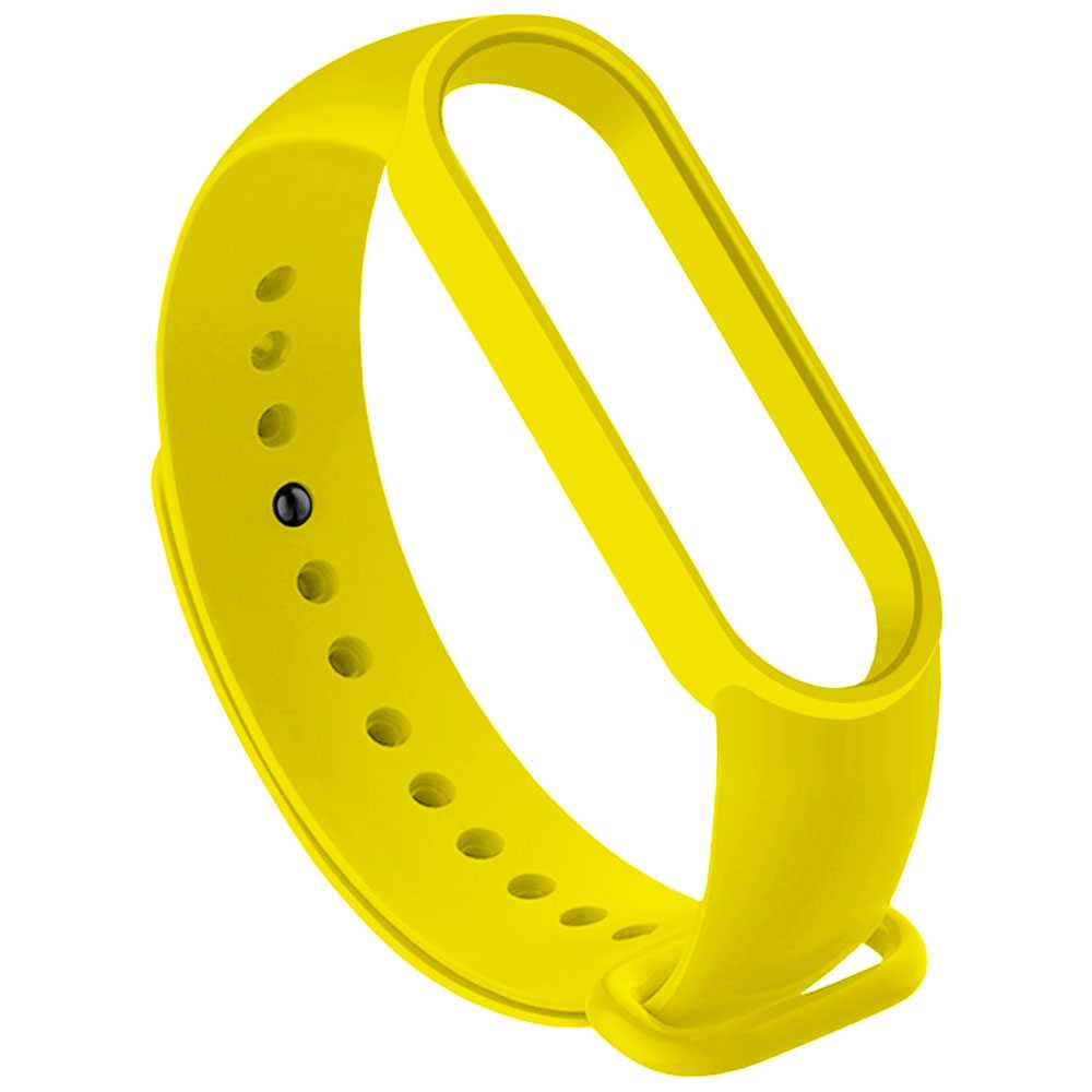 Correa de Repuesto Compatible con Xiaomi Mi Band 6 5 Amazfit Band 5 Amarilla Recambio Silicona Suave Flexible Pulsera Brazalete