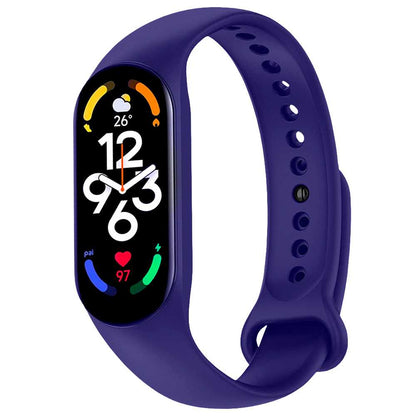 Correa de Repuesto Compatible con Xiaomi Mi Band 6 5 Amazfit Band 5 Azul Oscura Recambio Silicona Suave Flexible Pulsera