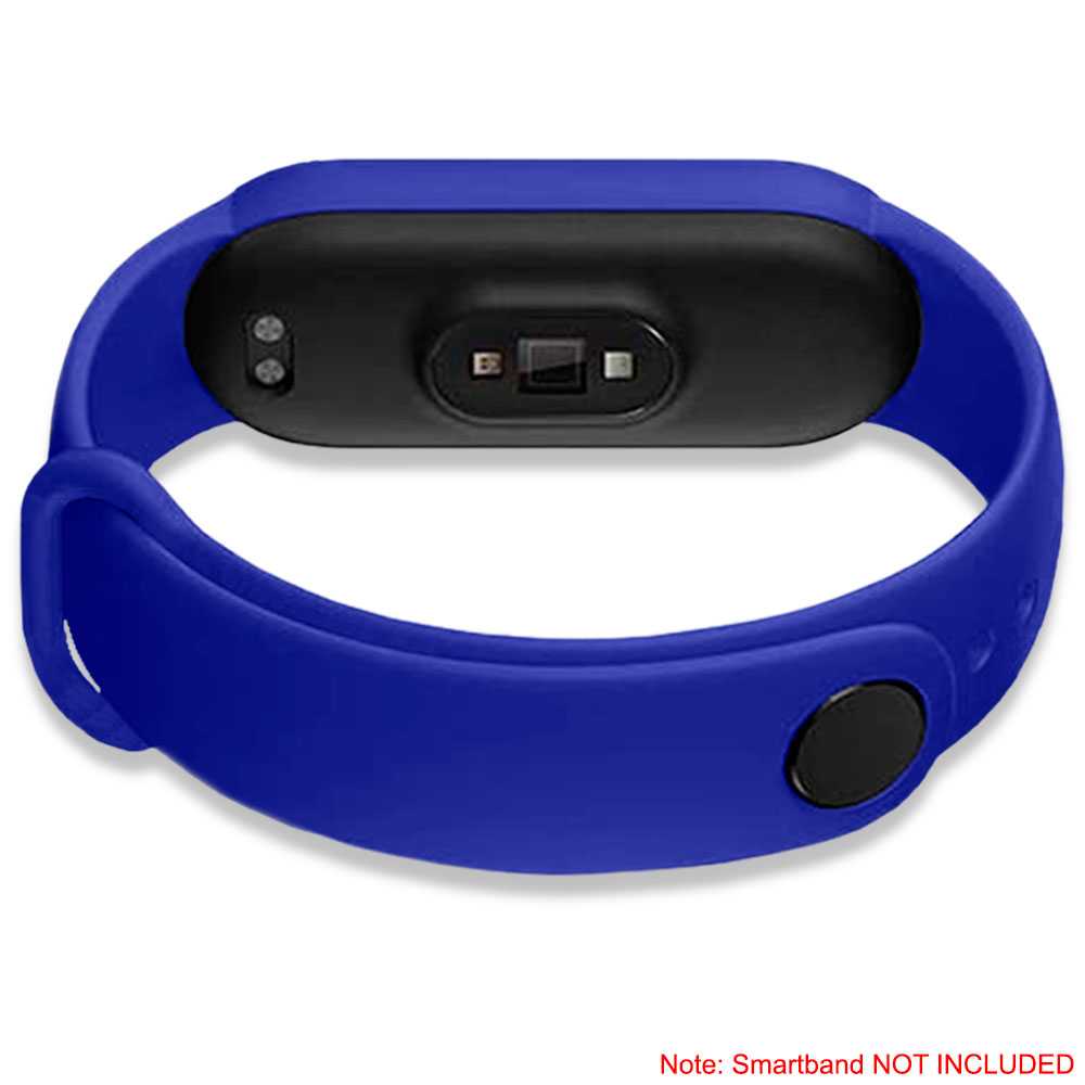 Correa de Repuesto Compatible con Xiaomi Mi Band 6 5 Amazfit Band 5 Azul Oscura Recambio Silicona Suave Flexible Pulsera