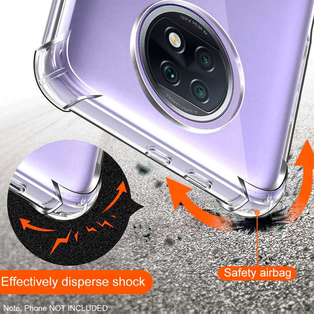 Funda Protectora de TPU Compatible con Xiaomi Redmi Note 9T Flexible Esquinas Reforzadas Anti Golpes Carcasa Bumper