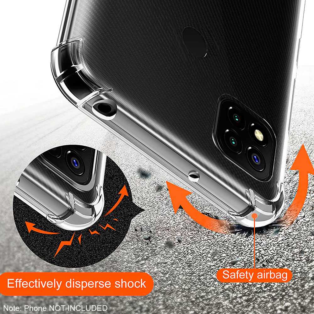 Funda Protectora TPU Compatible con Xiaomi Redmi 9C Flexible Esquinas Reforzadas ShockProof Anti Golpes Carcasa Bumper