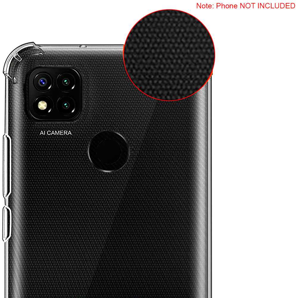 Funda Protectora TPU Compatible con Xiaomi Redmi 9C Flexible Esquinas Reforzadas ShockProof Anti Golpes Carcasa Bumper