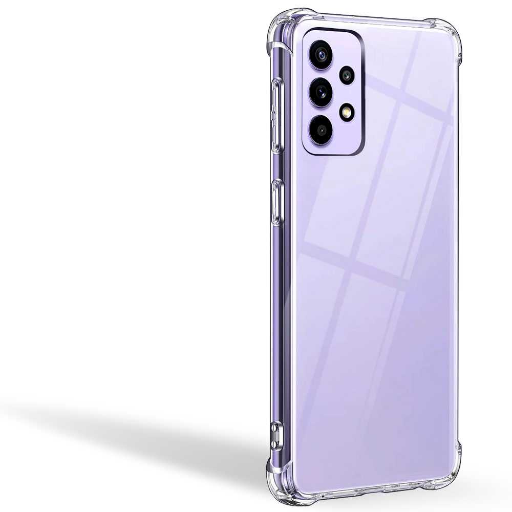 Funda Protectora de TPU Compatible con Samsung Galaxy A72/5G Flexible Esquinas Reforzadas Anti Golpes Carcasa Bumper