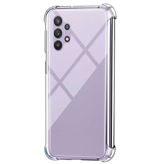 Funda Protectora de TPU Compatible con Samsung Galaxy A32/4G Flexible Esquinas Reforzadas Anti Golpes Carcasa Bumper