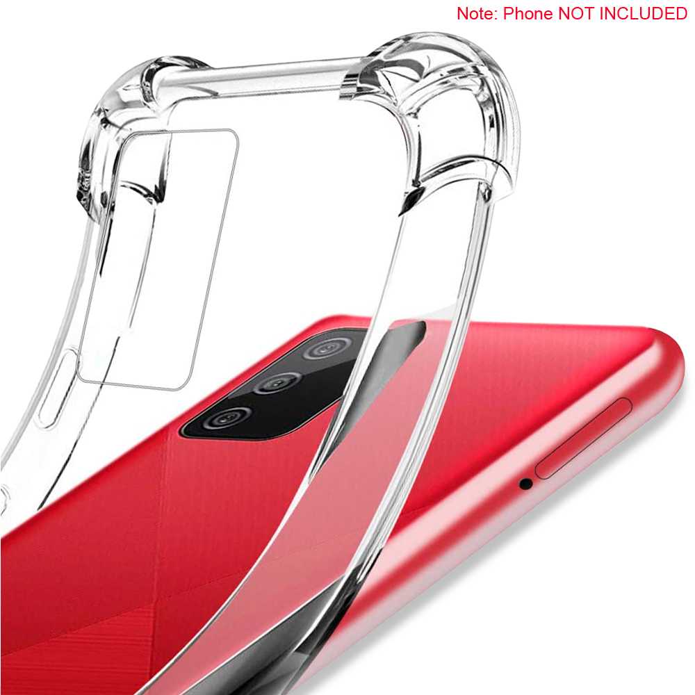 Funda Protectora de TPU Compatible con Samsung Galaxy A02S/M02S Flexible Esquinas Reforzadas Anti Golpes Carcasa Bumper
