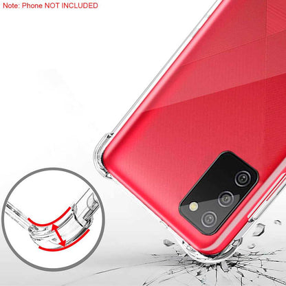 Funda Protectora de TPU Compatible con Samsung Galaxy A02S/M02S Flexible Esquinas Reforzadas Anti Golpes Carcasa Bumper