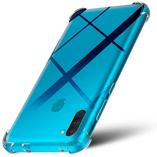 Funda Protectora de TPU Compatible con Samsung Galaxy A11/M11 Flexible Esquinas Reforzadas Anti Golpes Carcasa Bumper