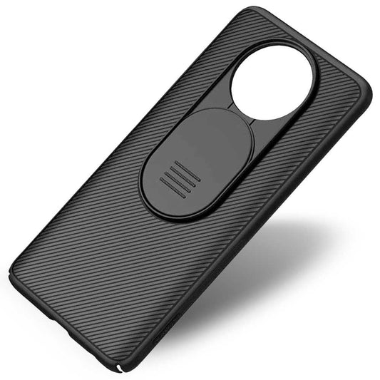 Funda Protectora Compatible con Xiaomi POCO X3/PRO/NFC Negra Carcasa Tapa Deslizante Bumper Protección para Cámara