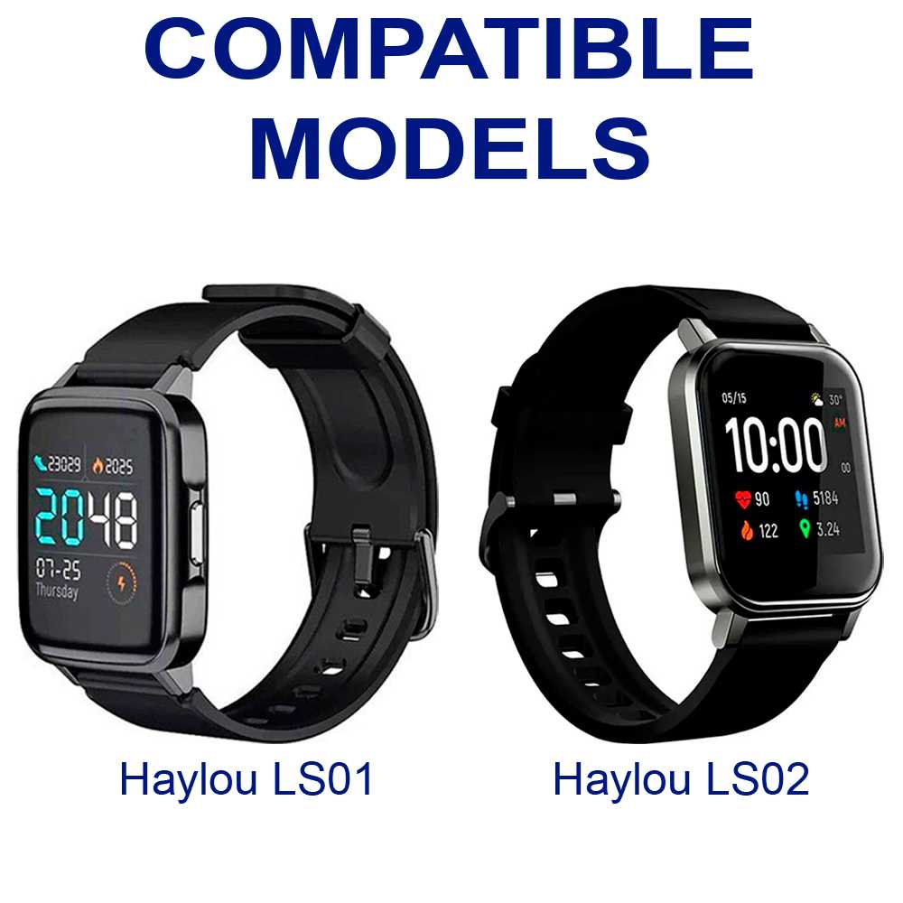 Cable de Carga USB 2.0 Compatible con Xiaomi Haylou LS01/LS02 Magnético Negro Recambio Smartwatch Reloj Inteligente