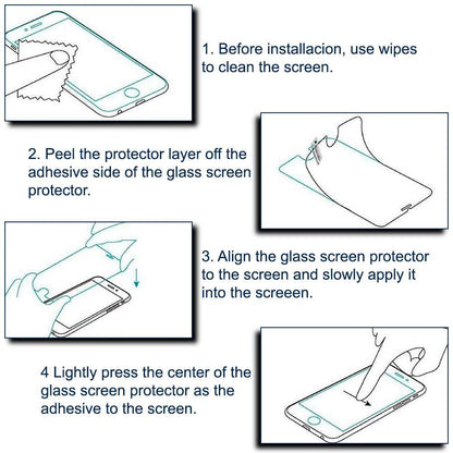 Protector de Pantalla Cristal Templado Premium Compatible con Samsung Galaxy A72 Vidrio Plano 9H Anti Golpes Arañazos
