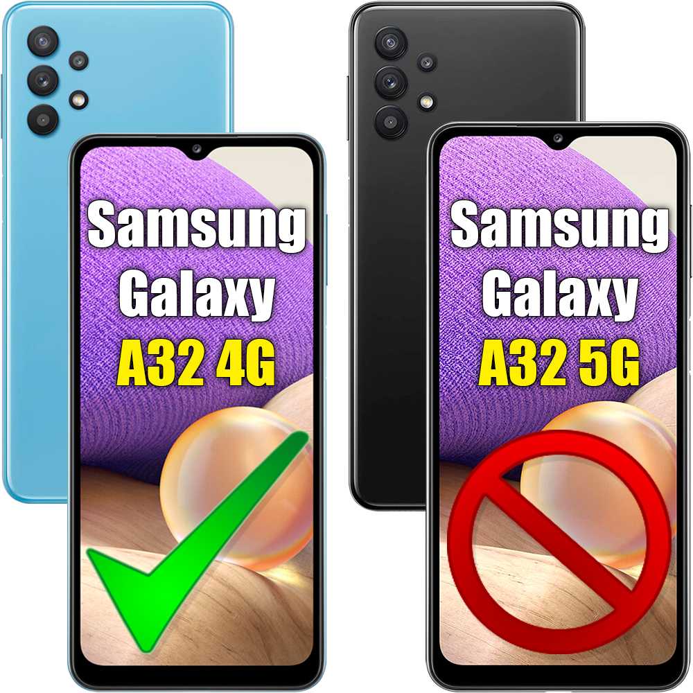 Protector de Pantalla Cristal Templado Premium Compatible con Samsung Galaxy A32 4G Vidrio Plano 9H Anti Golpes 2.5D