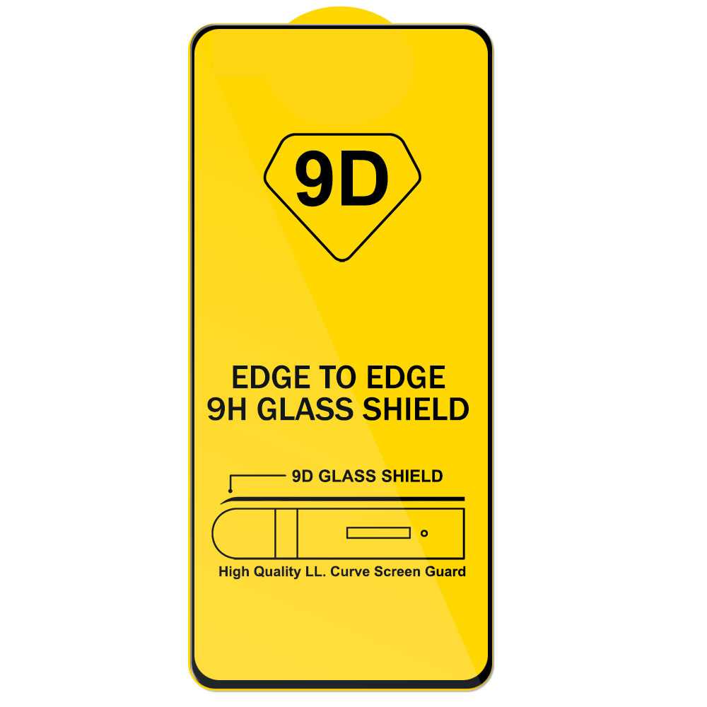 Protector de Pantalla Marco Negro Compatible con Xiaomi Mi 10T Lite 5G Cristal Templado 9H 9D Vidrio Antigolpes Borde