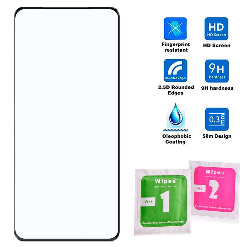 Protector de Pantalla Marco Negro Compatible con Xiaomi Redmi Note 10/10S Cristal Templado 9H 9D Vidrio Antishock Borde