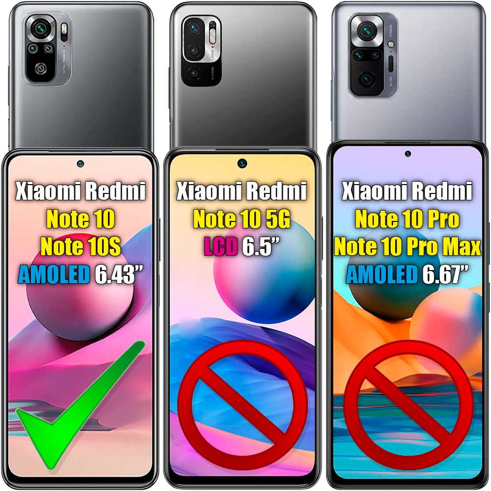 Protector de Pantalla Marco Negro Compatible con Xiaomi Redmi Note 10/10S Cristal Templado 9H 9D Vidrio Antishock Borde