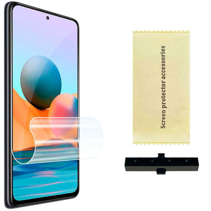 Protector Completo de Pantalla Hidrogel Compatible con Xiaomi Redmi Note 10 PRO/MAX Lámina Protectora Antihuellas