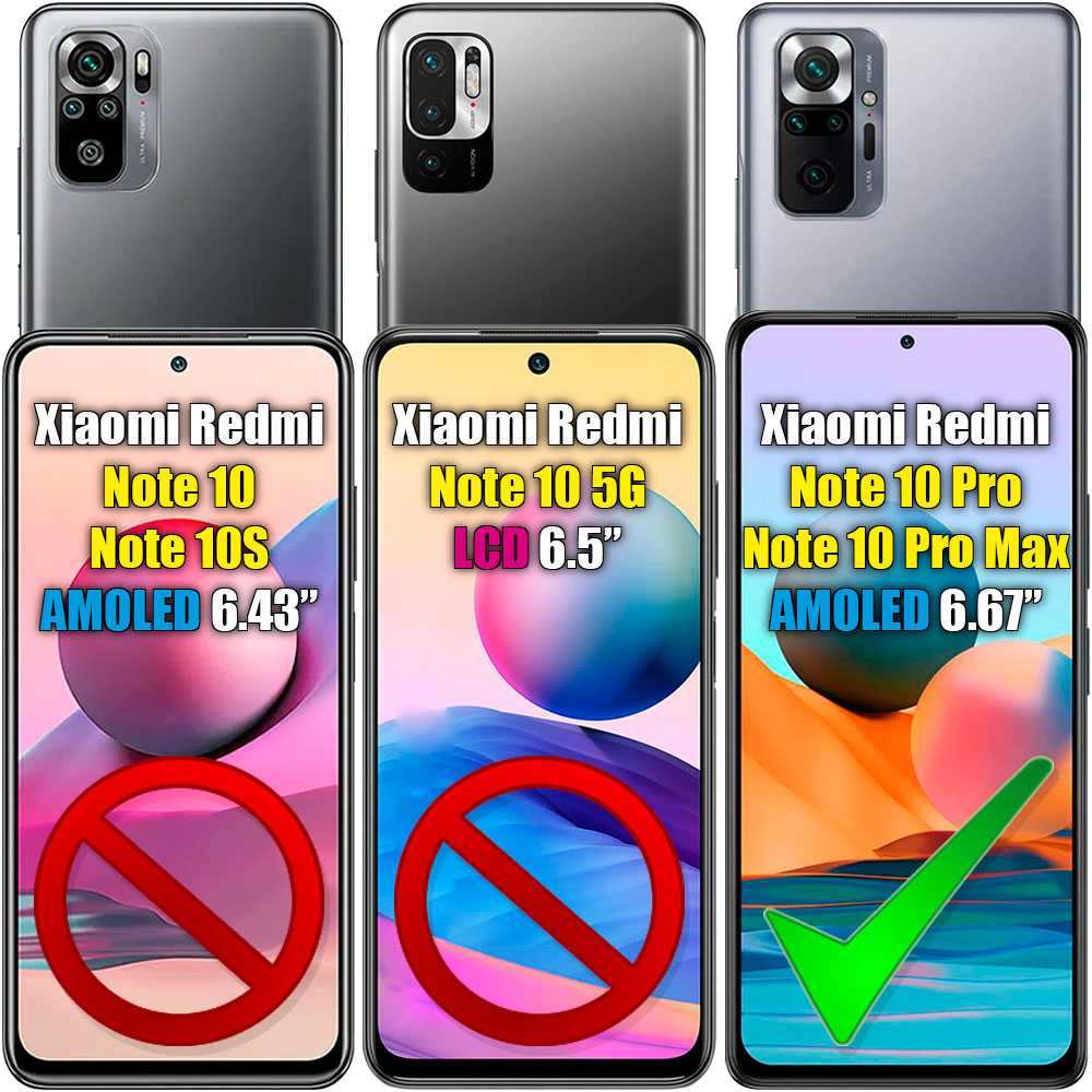 Protector Completo de Pantalla Hidrogel Compatible con Xiaomi Redmi Note 10 PRO/MAX Lámina Protectora Antihuellas