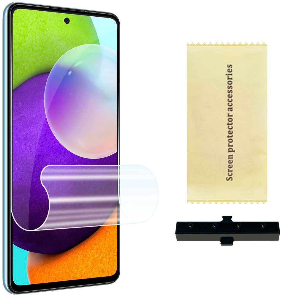 Protector Completo de Pantalla Hidrogel Compatible con Samsung Galaxy A52/5G Lámina Película Protectora Antihuellas