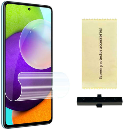 Protector Completo de Pantalla Hidrogel Compatible con Samsung Galaxy A52/5G Lámina Película Protectora Antihuellas