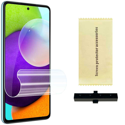 Protector Completo de Pantalla Hidrogel Compatible con Samsung Galaxy A52/5G Lámina Película Protectora Antihuellas