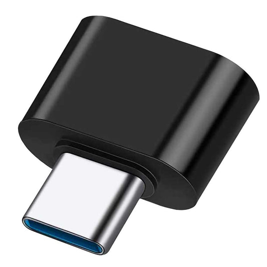 Adaptador OTG Conversor de USB 3.0 A Tipo C H/M Negro Convertidor para Ordenador Portátil Teléfono Tablet Smartphone
