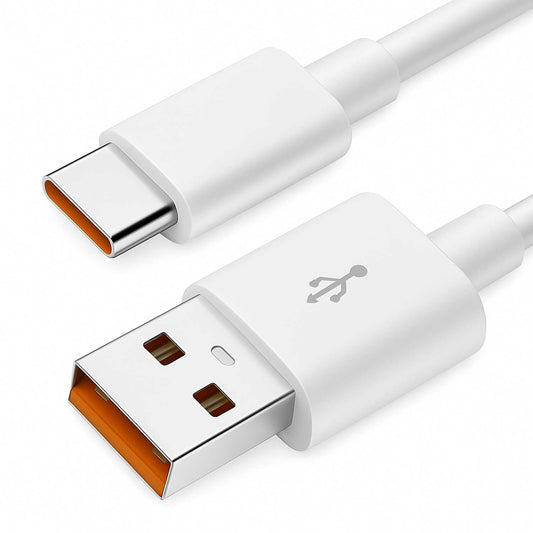 OcioDual Cable USB C Carga Rapida, Cable USB Tipo C Carga Rapida, USBC, 0,3mm 5A 100BA, Blanco, Alimentación y Datos, Accesorio